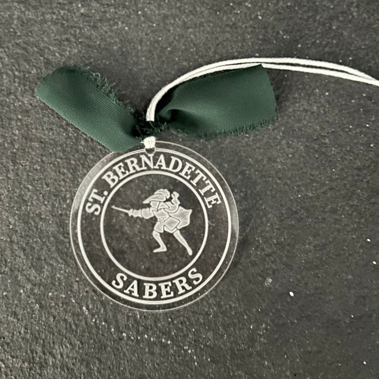 St. B Clear Acrylic Ornament