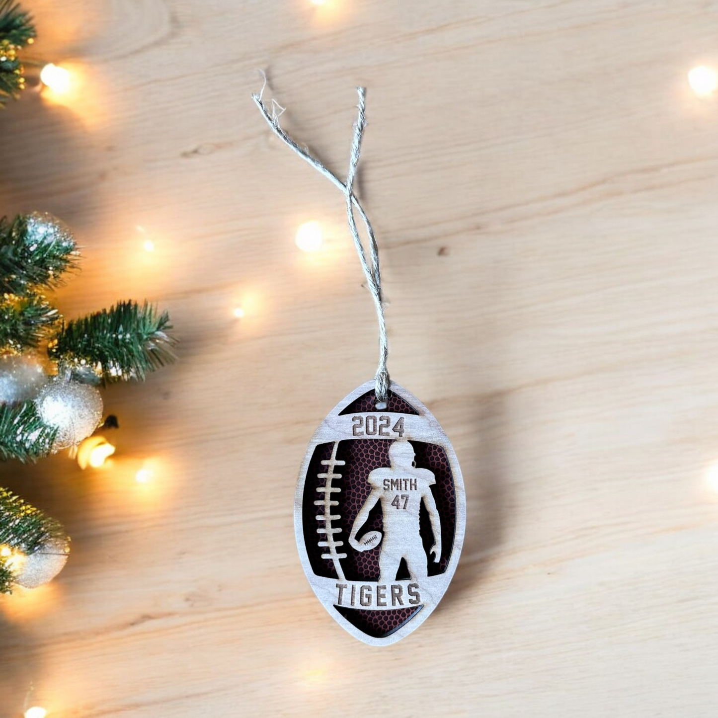 Football Player Ornament