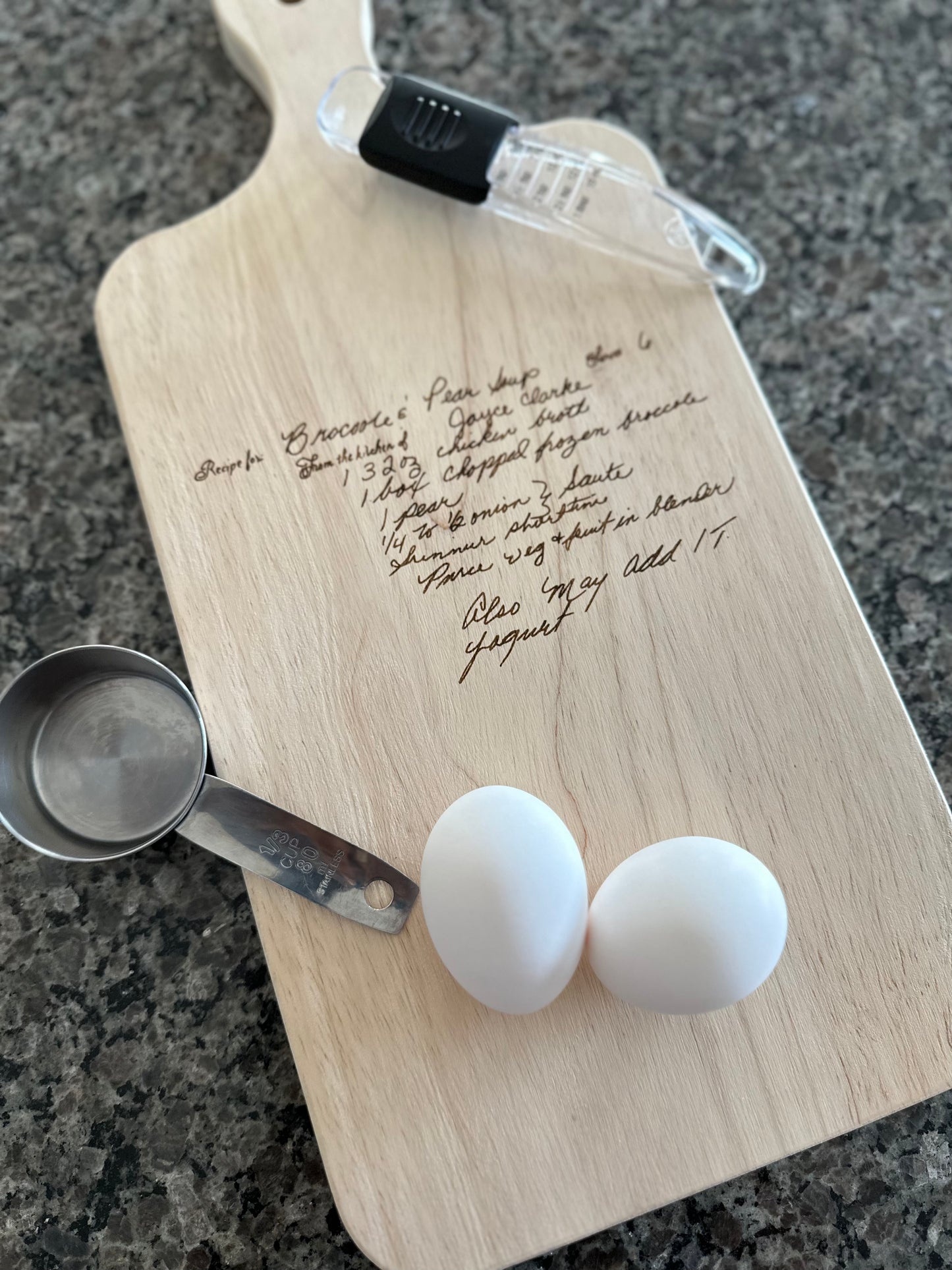 Handwritten Recipe Board