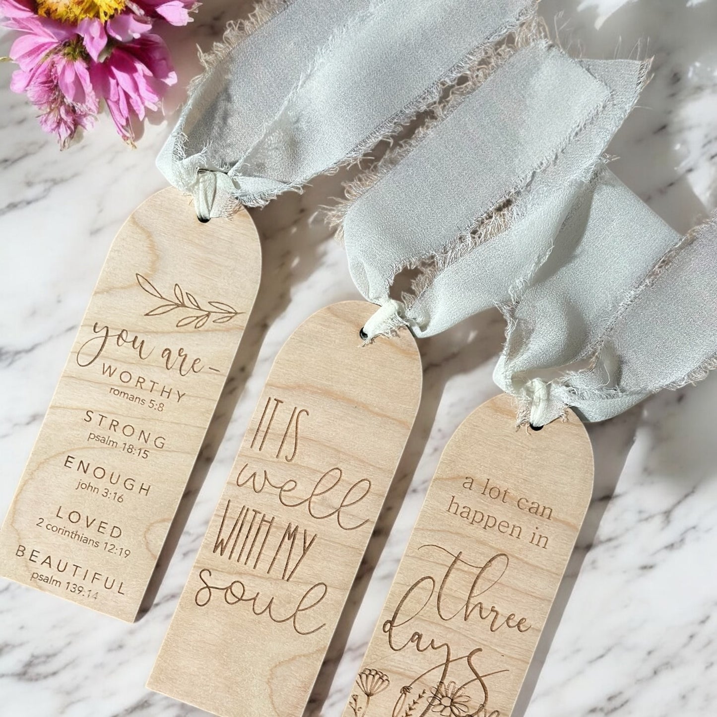 Wooden Easter Bookmark