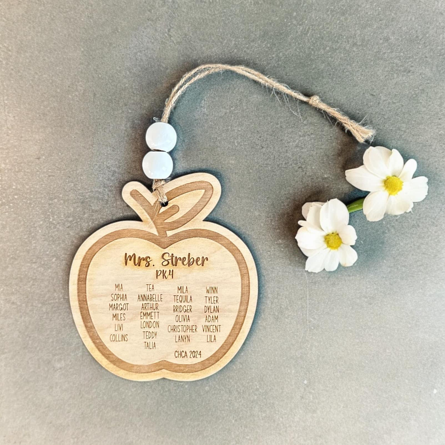 Teacher Apple Ornament
