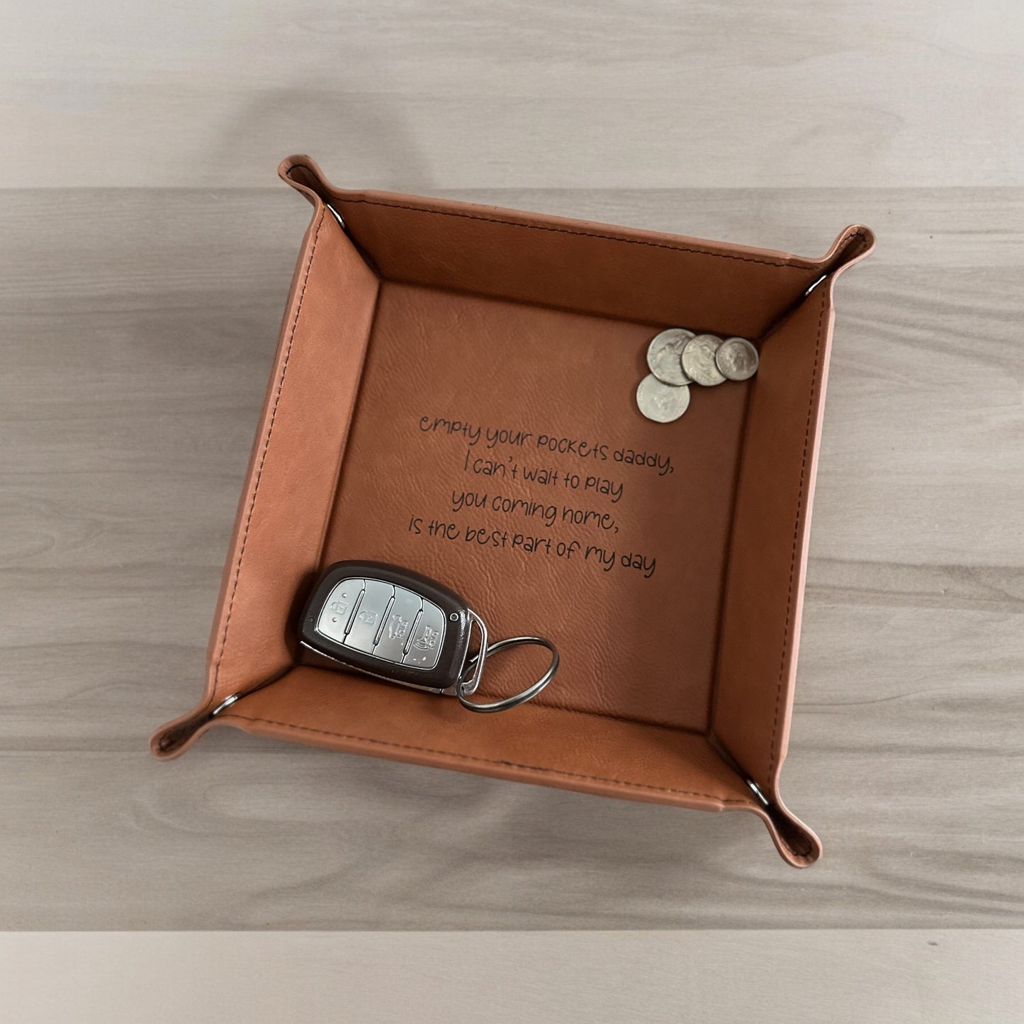 Leatherette Valet/Catch All Tray