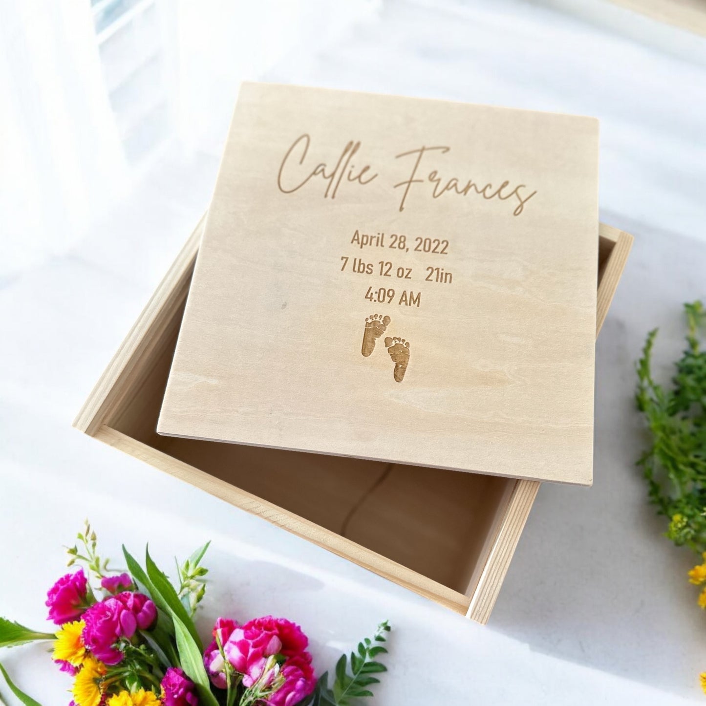 Birth Stat Keepsake Box