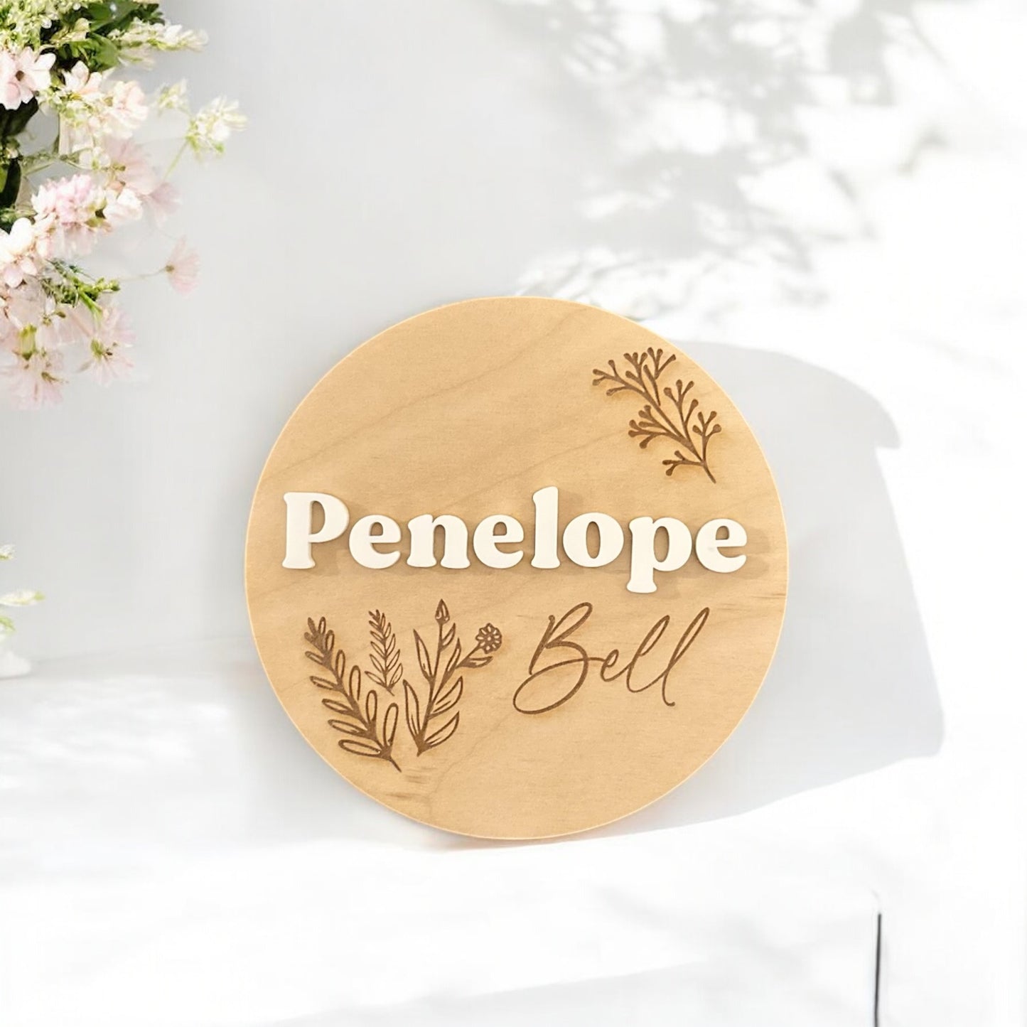Acrylic Baby Name Sign