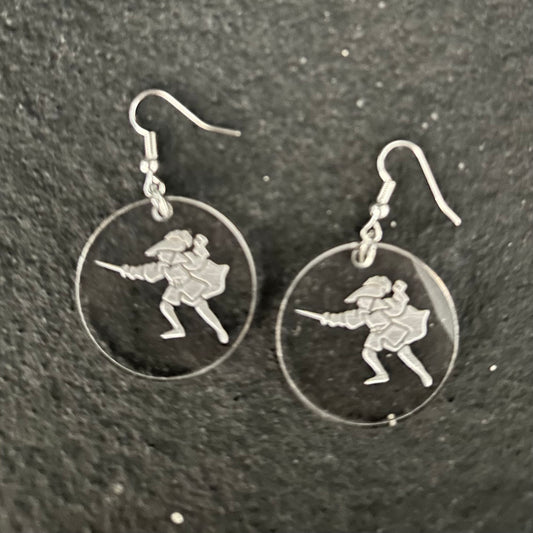 St. B Clear Acrylic Earrings