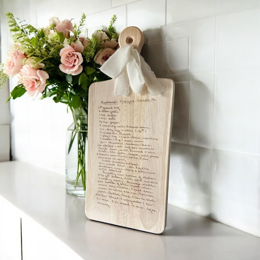 Handwritten Recipe Board