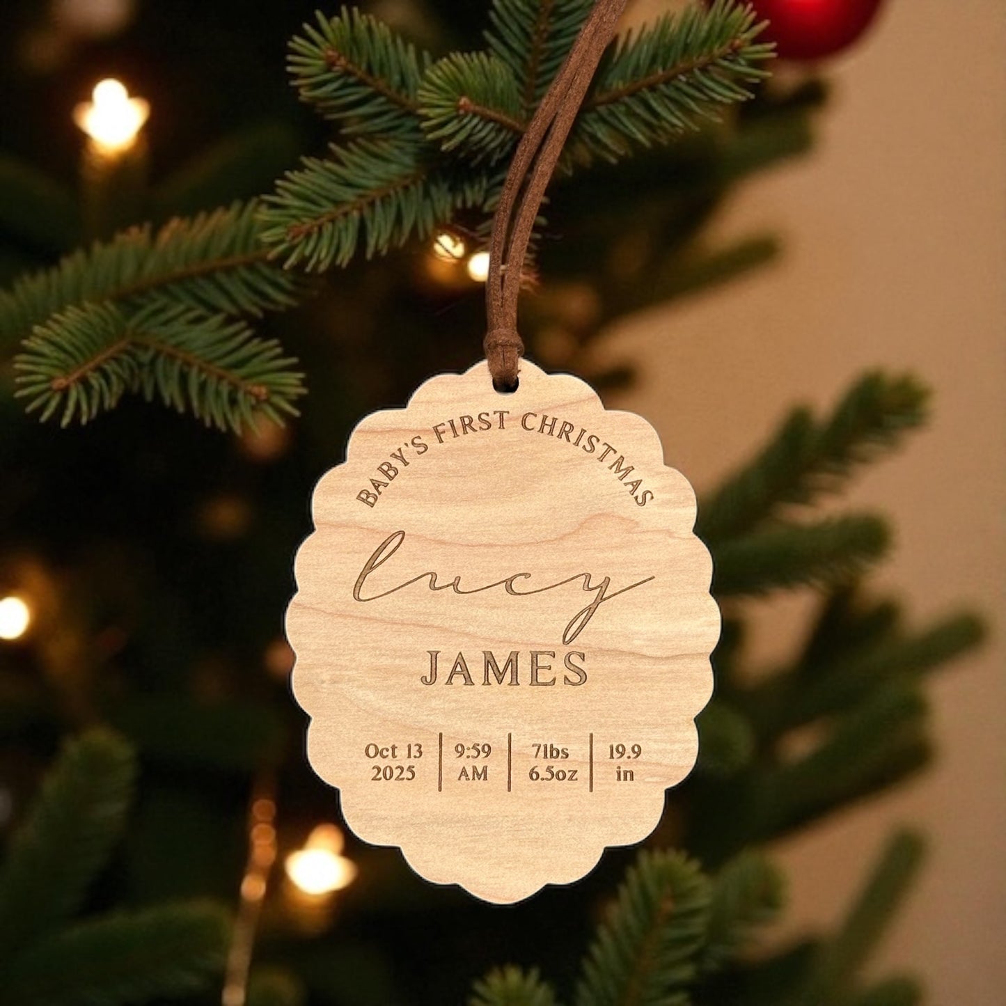 Oval Baby Stat Ornament