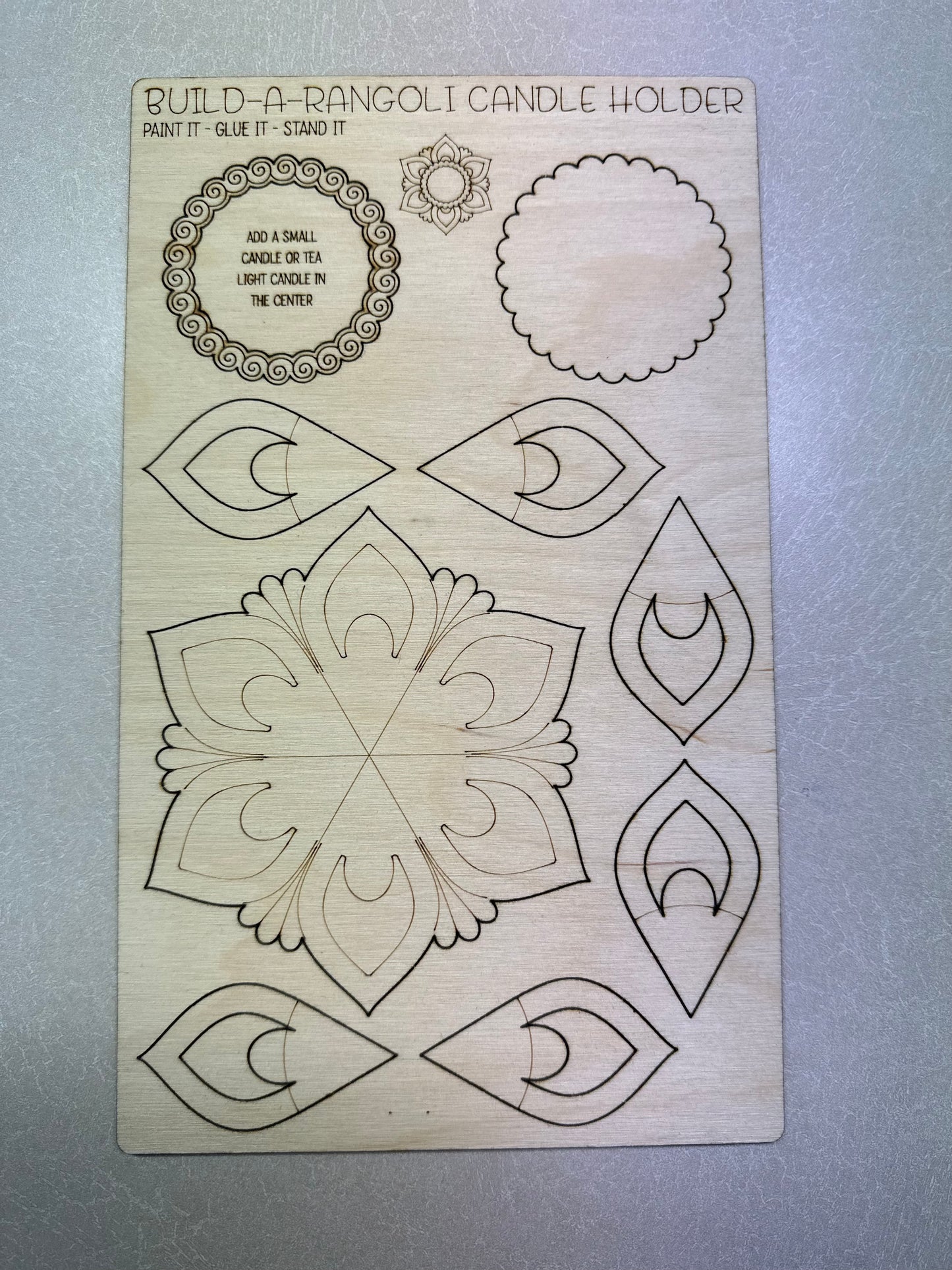 Rangoli Candle Pop Out