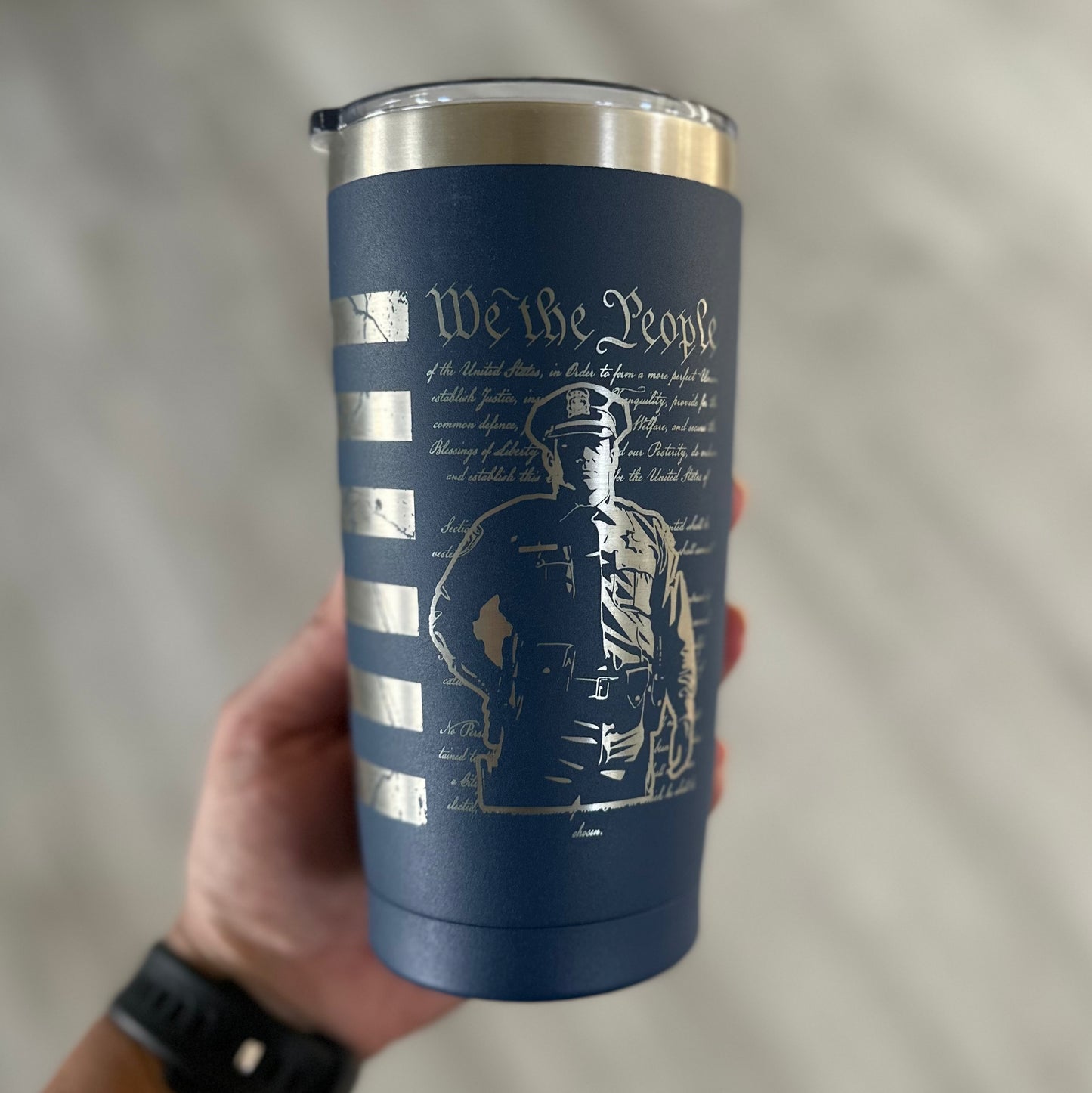 Police Tumbler Wrap