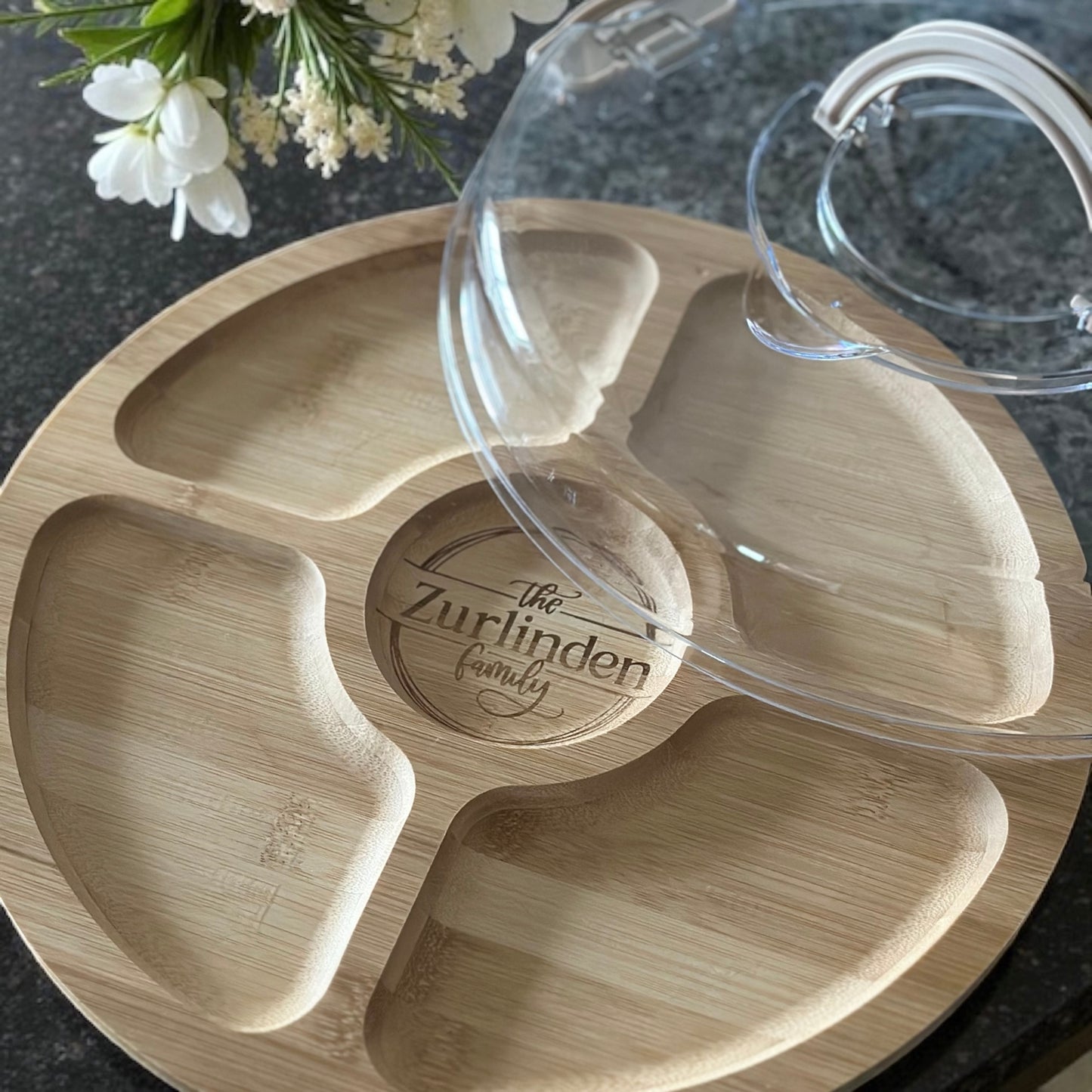 Bamboo Serving Tray with Lid