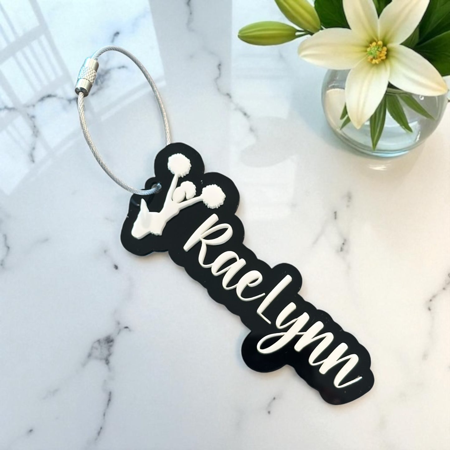 Sports Acrylic Keychain/Bag Tag