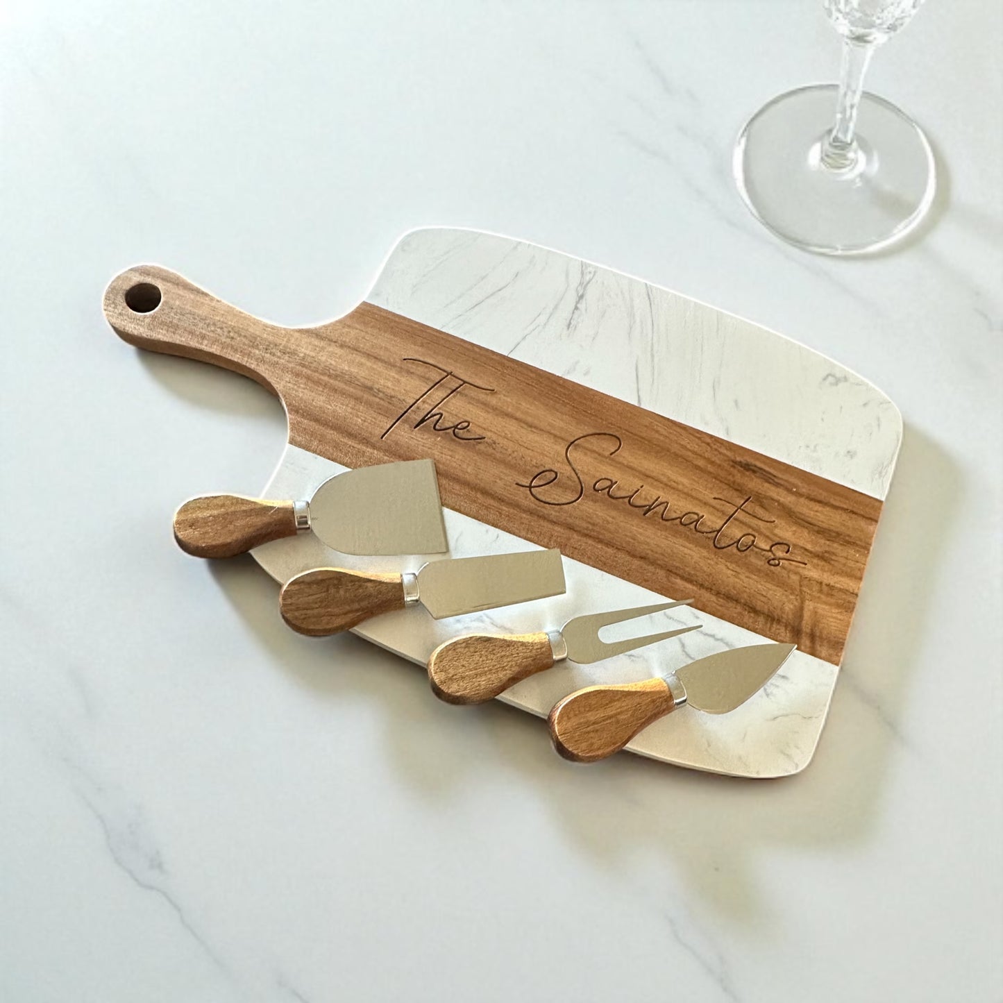 Marble and Acacia Board