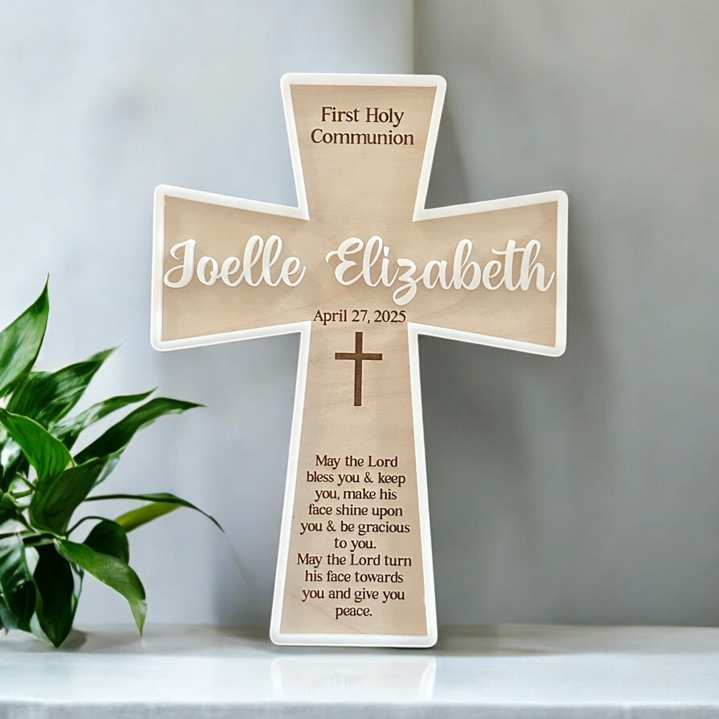Personalized Cross (Double Layer)