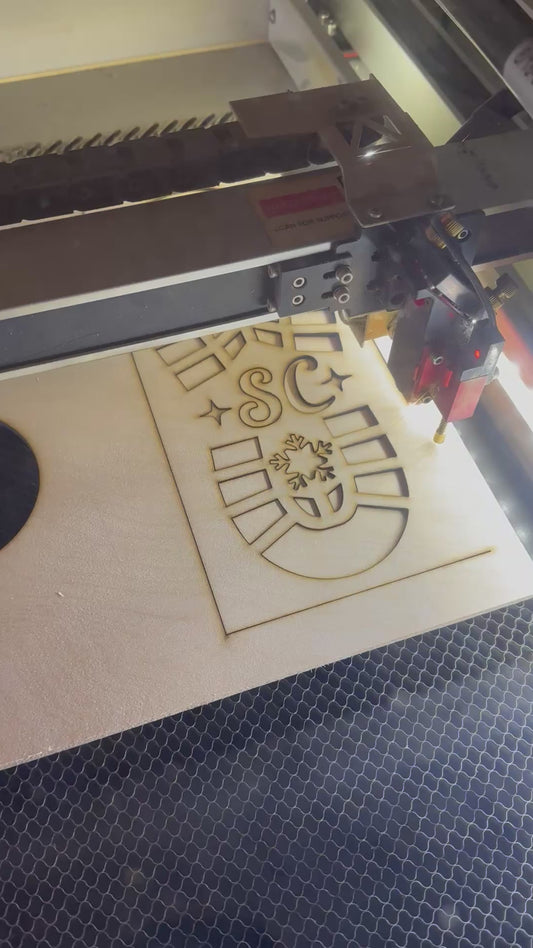 Santa Footprint Stencil